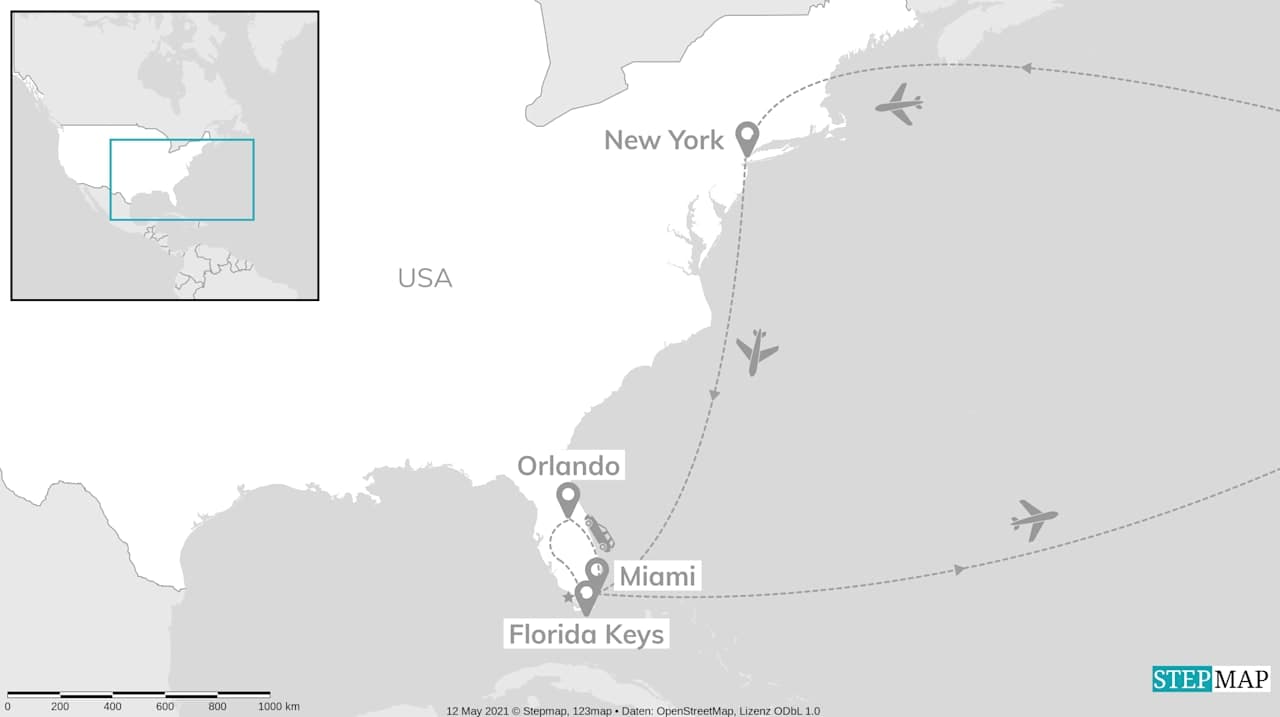 New York and Florida: From the Big Apple to the Sunshine State