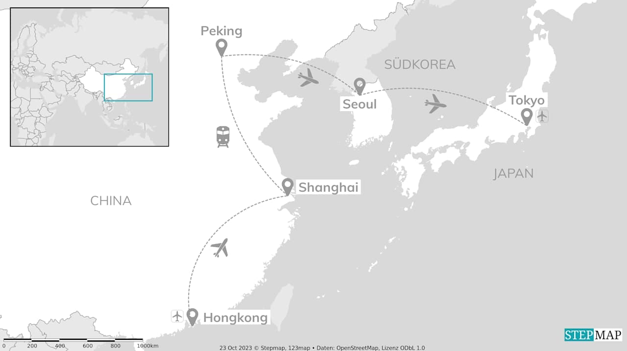 China, Südkorea & Japan: Metropole meets Weltwunder